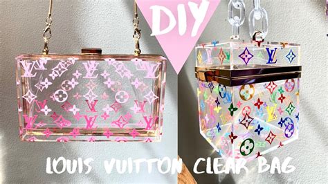 diy louis vuitton clear bag|authentic louis vuitton tote bags.